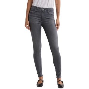 AG Adriano Goldschmied Gray Skinny Jeans The Farrah High Rise Skinny